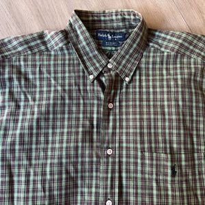 Mens Large 100% cotton Ralph Lauren shirt